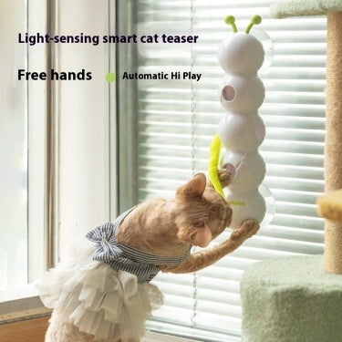 Caterpillar Teasing Cat Toy Motion Activated Kitten Toy Rechargeable Automatic C