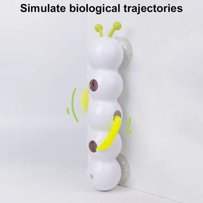 Caterpillar Teasing Cat Toy Motion Activated Kitten Toy Rechargeable Automatic C