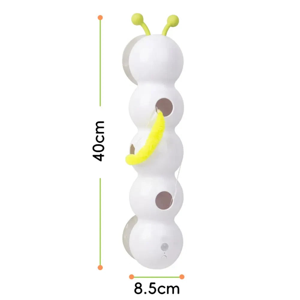 Caterpillar Teasing Cat Toy Motion Activated Kitten Toy Rechargeable Automatic C