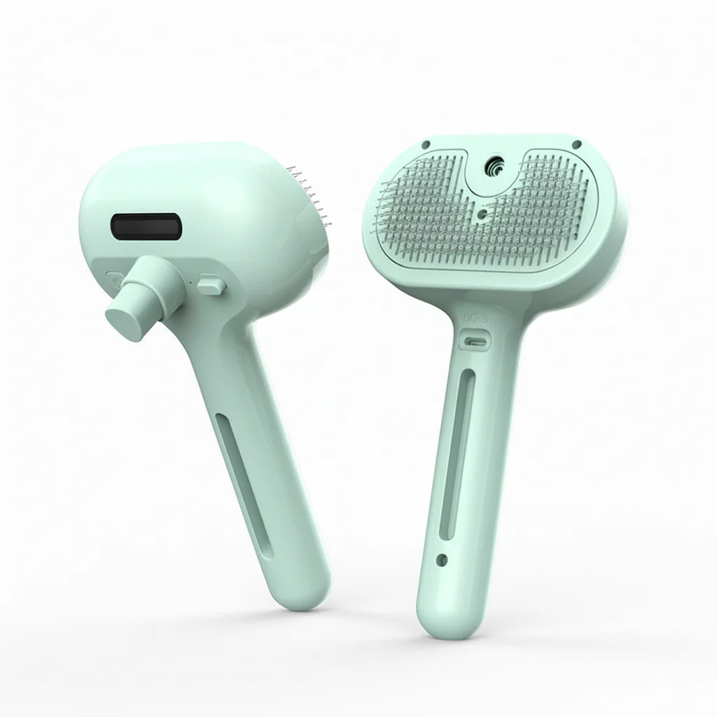 Gentle stainless steel bristles – safe on your pet’s skin